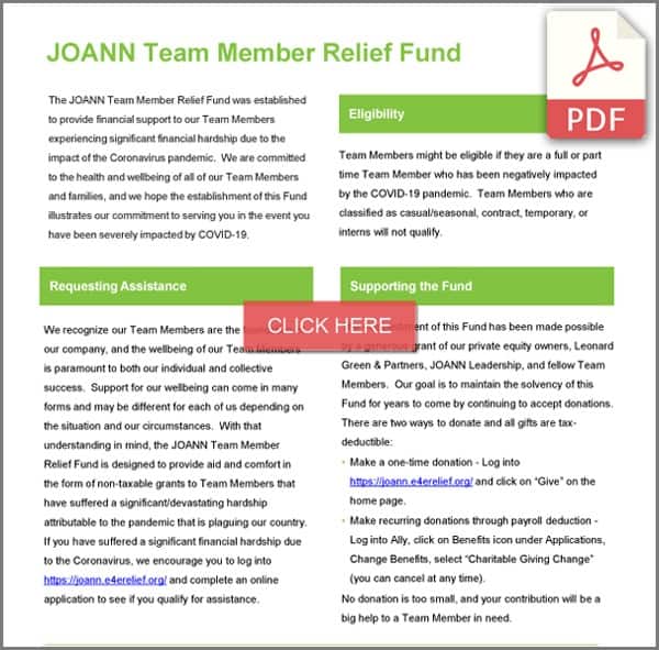 Team Member Relieve Fund